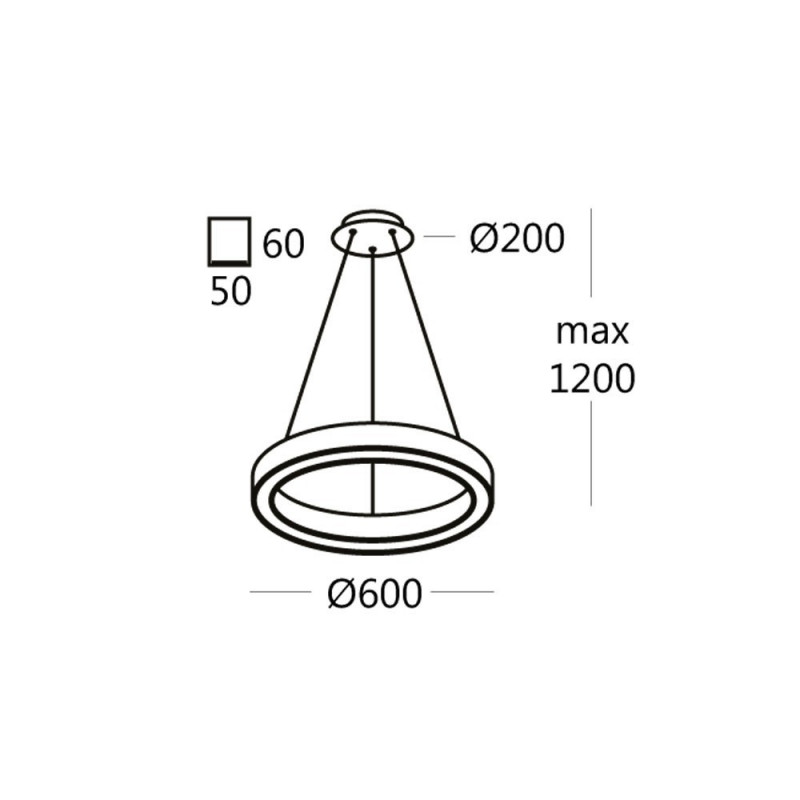 RINGO.60 подвесной светильник кольцо 36W