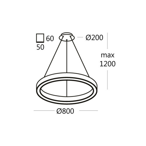RINGO.80 подвесной светильник кольцо 48W