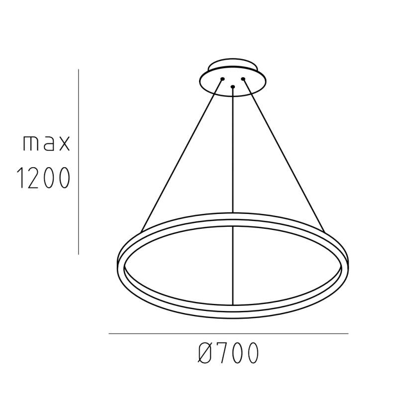 Подвесной светильник кольцо HOOP.70
