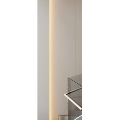 Встраиваемый линейный светильник угловой индивидуального изготовления